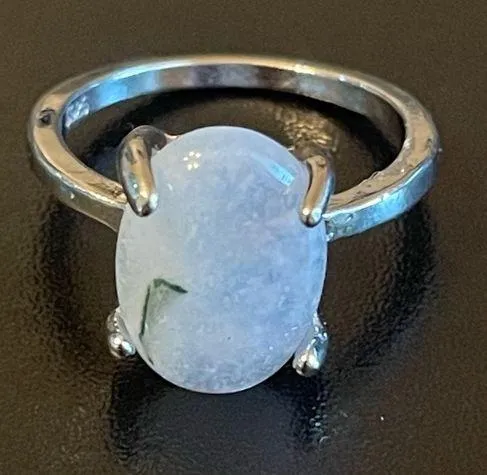 Clear opal ring size 7.5