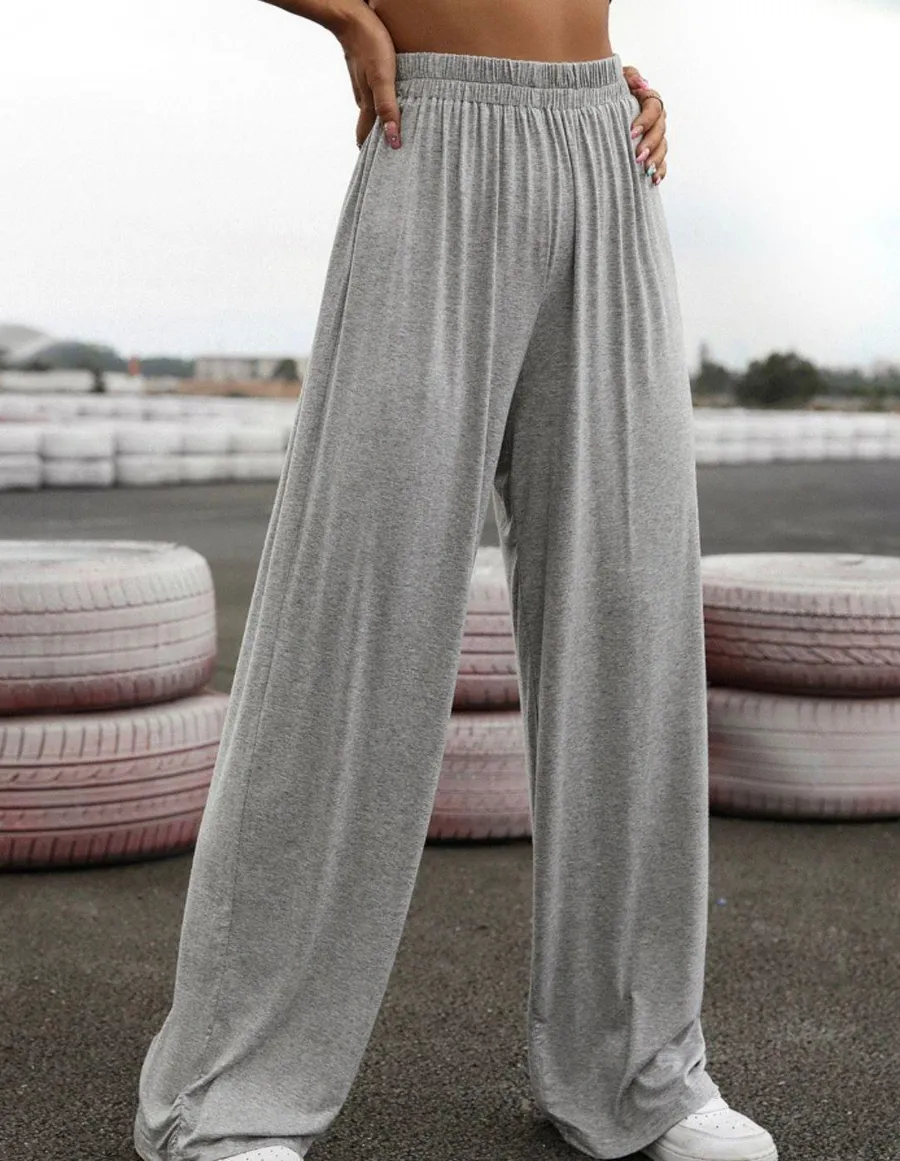 Flowy grey sweatpants Gray Size XS