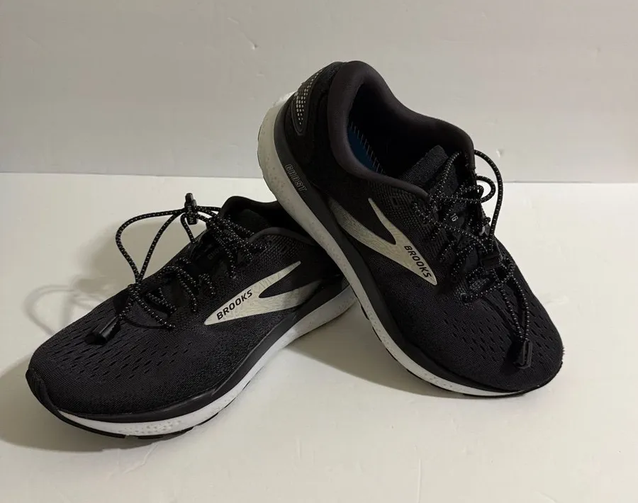 Brooks Women’s Athletic Running Shoes - Black with Silver Trim