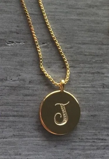 Initial Necklace, Personalized Necklace