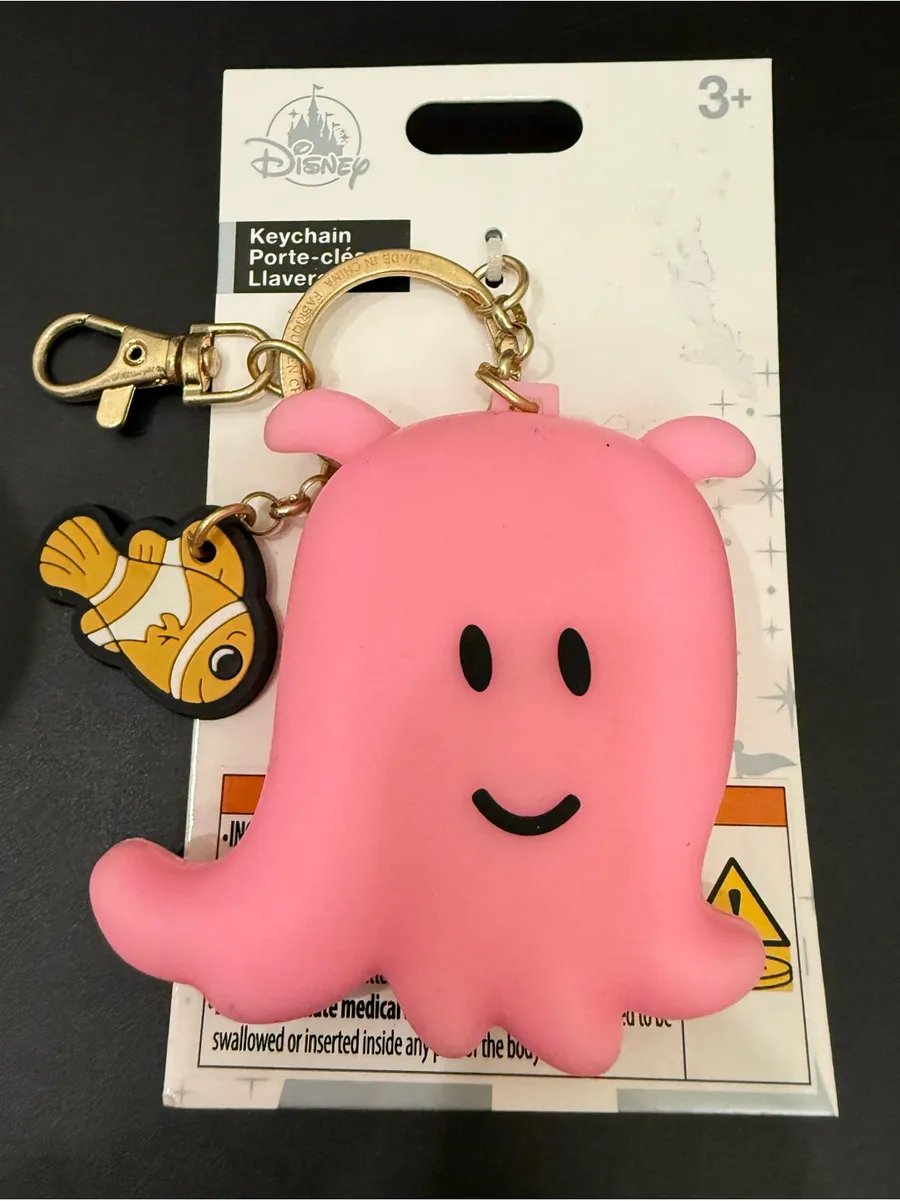 DISNEY Parks Pearl the Pink Octopus from Finding Nemo Keychain
