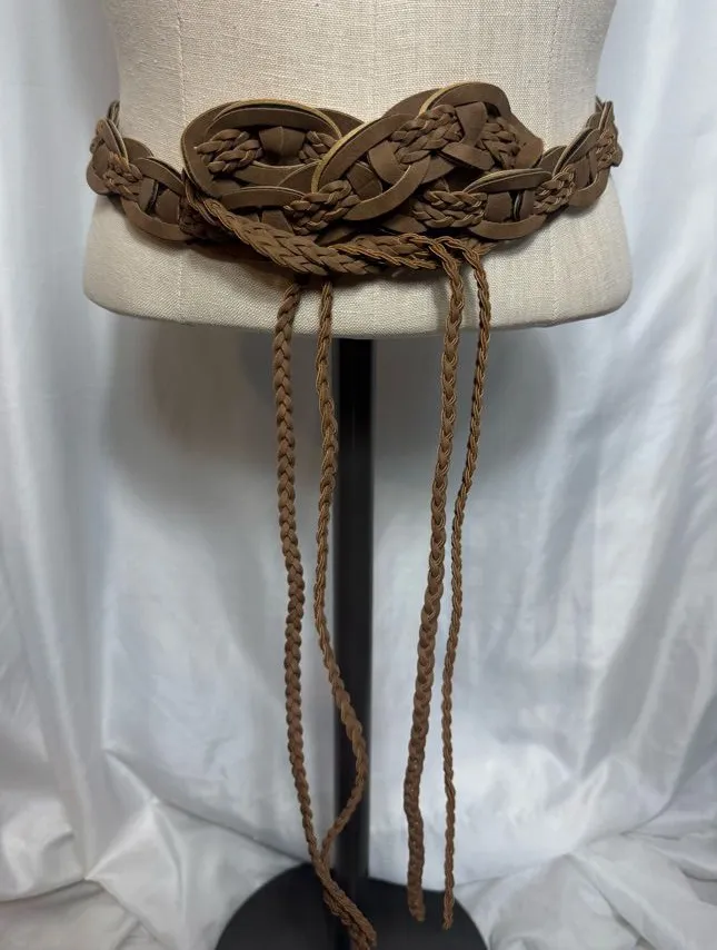 Western boho Woven Braided Waist Belt