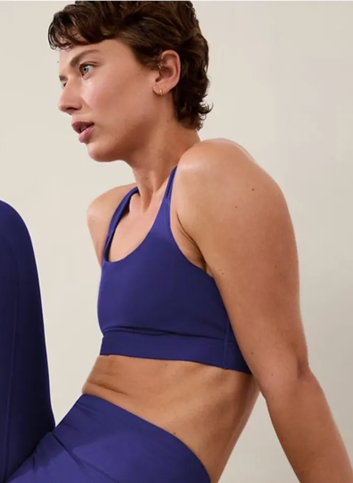 Athleta XL Cup A-C Train Free Bra Deep Marine Blue/Purple X-Large