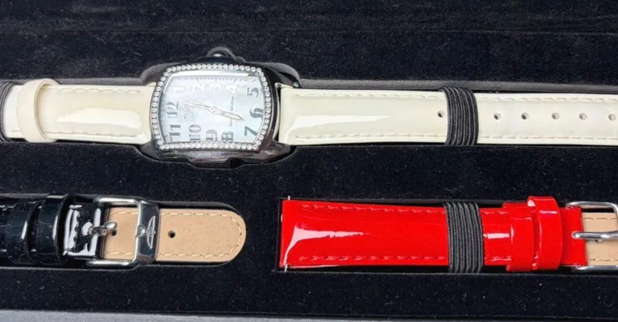 Y2K Aesthetic Invicta Lupah Tank Watch Interchangeable Leather Straps Set