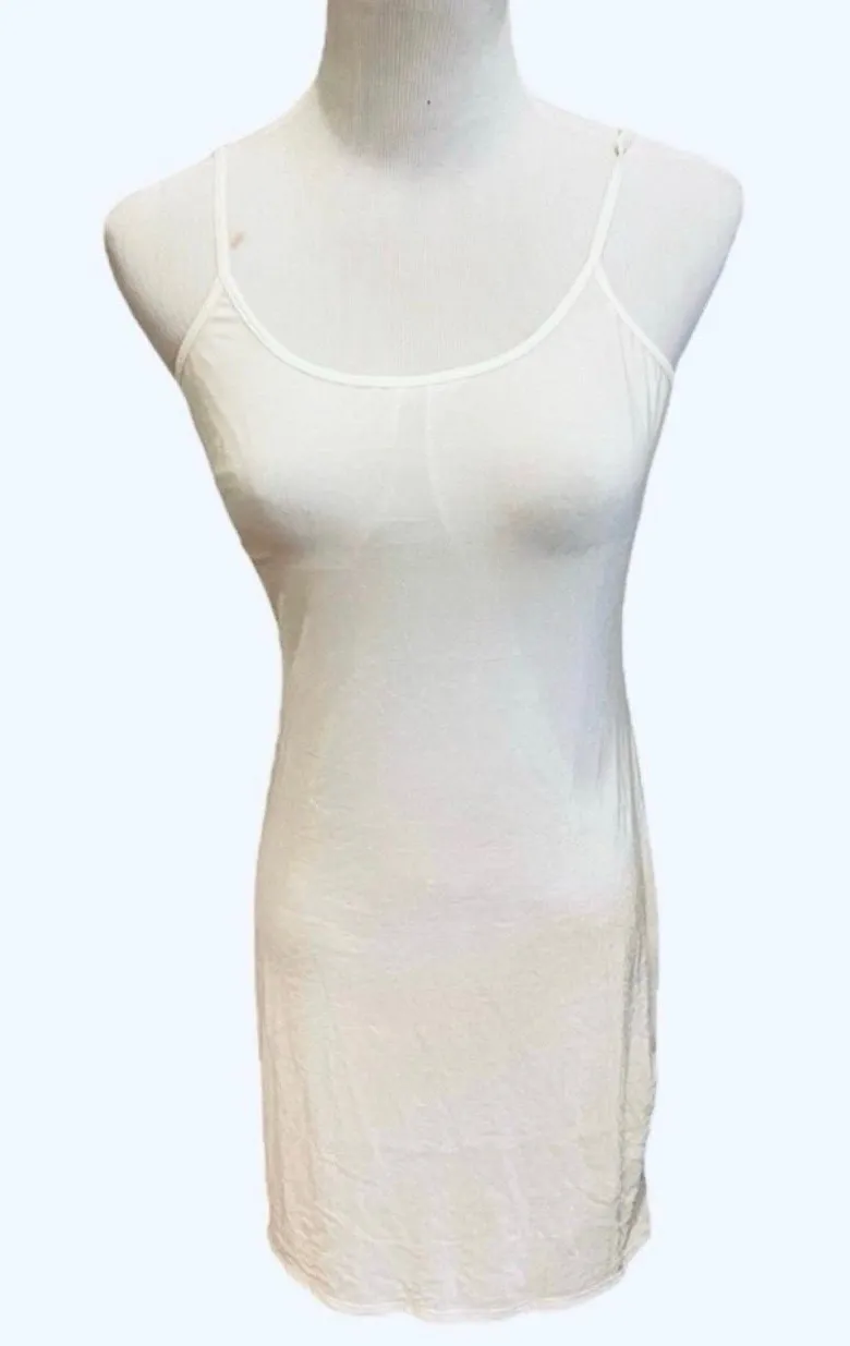 Vintage 80s Olga Off White Chemise Slip Nightie 36 M Lingerie Size M