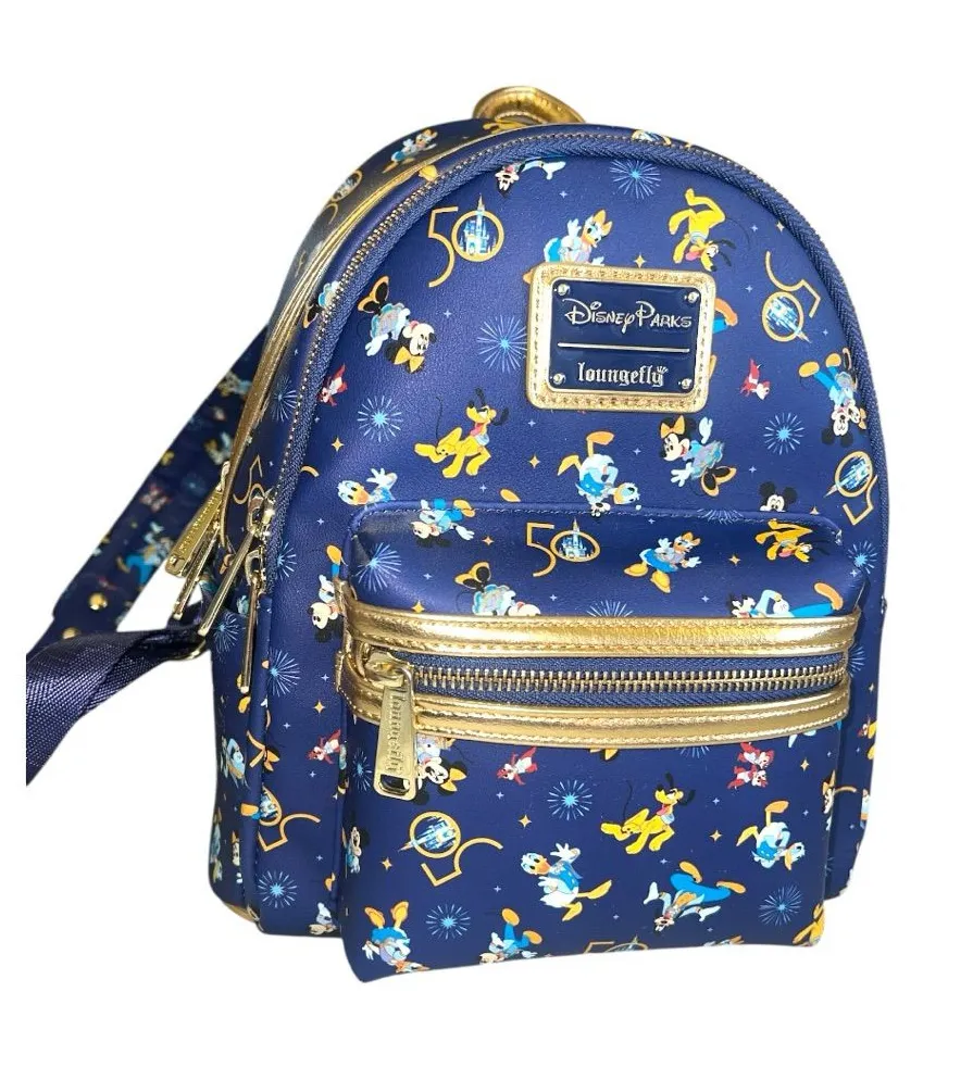 Loungefly Disney Parks WDW 50th Anniversary Mickey & Friends Mini Backpack