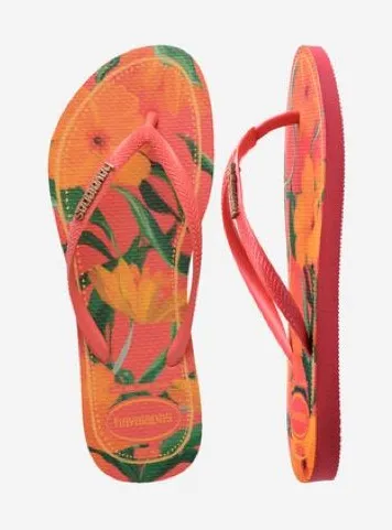 Havaianas Women's Slim Tropical Round Toe Sandals