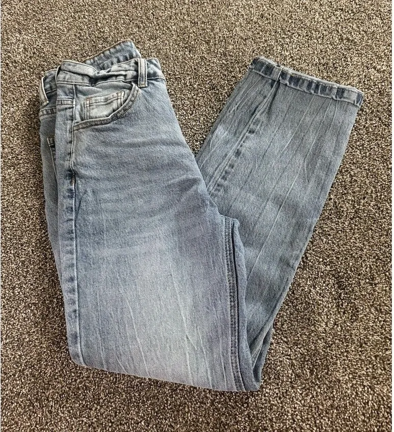 Grace & Lace Jeans Womens Size 6 Blue Light Wash High Rise Straight Leg