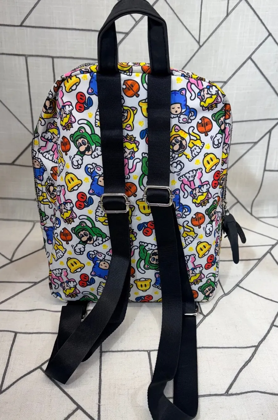 Controller Gear Super Mario 3D World Mini Backpack White Cat Suit All Over Print