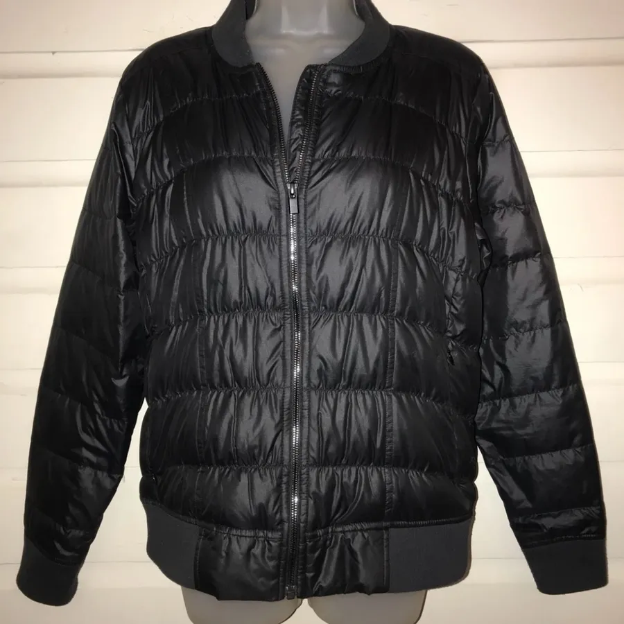Athleta Full Zip Goose Down Filled Puffer Winter Jacket Size S