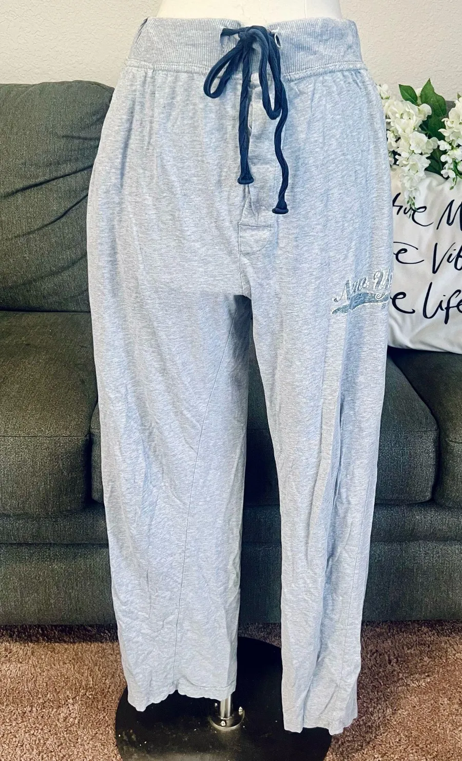 Papi Light Grey Lounge Pants Gray Size L