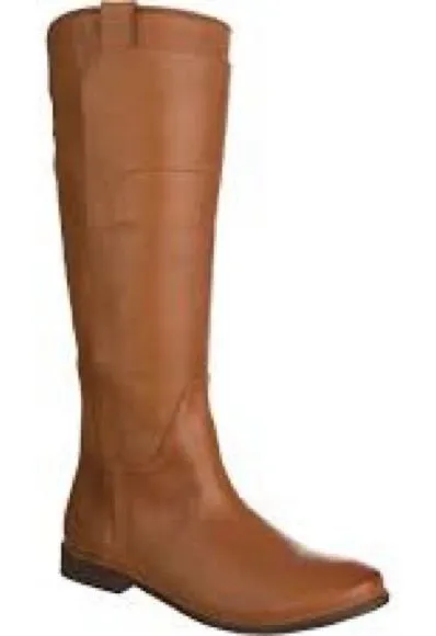 Frye Boots Tall Boot Paige Cognac Camel Leather Riding Brown 6.5