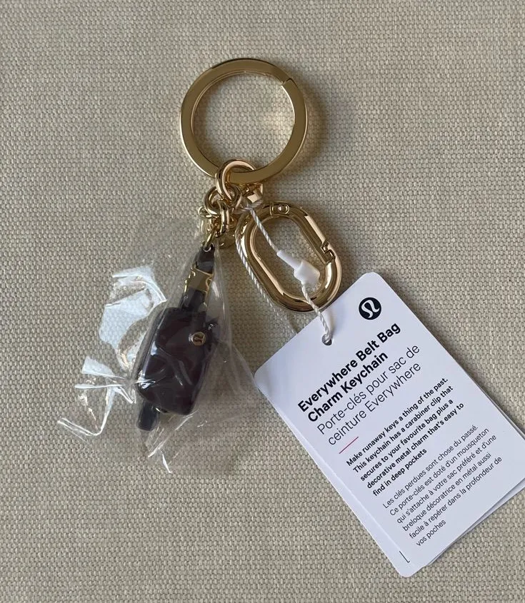 Everywhere Belt Bag Charm Keychain - Goodnight Plum/Gold
