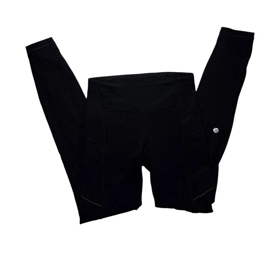 Lululemon Black Base Pace Leggings with Pockets 28"