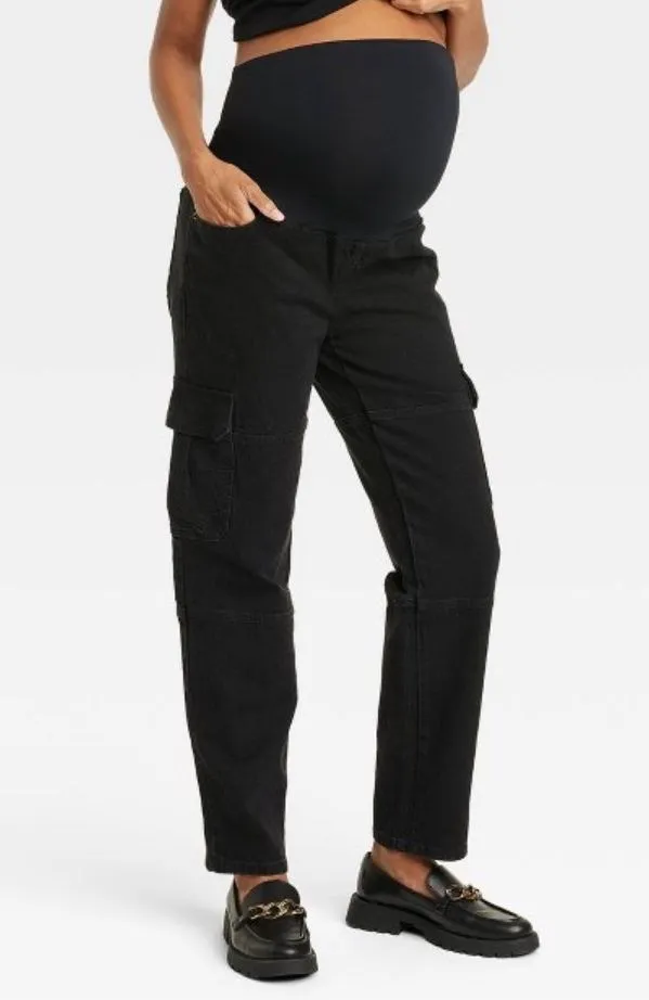 Over Belly 90's Straight Maternity Jeans - Isabel Maternity by Ingrid & Isabel