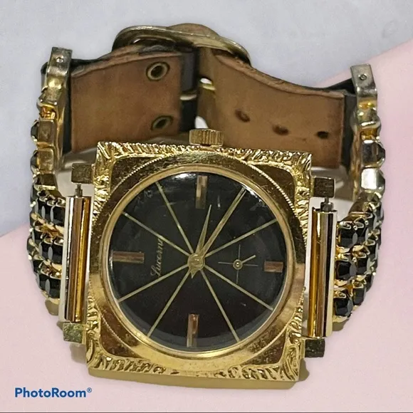 Vintage Lucerne jeweled watch