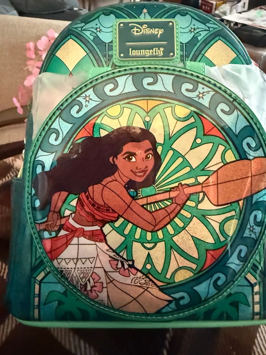 Loungefly Disney Princess Stained Glass Moana Mini Backpack