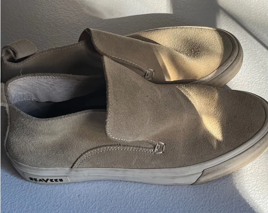 SEAVEES Huntington Middie Women's Tan Suede Slip On Shoes Size 7