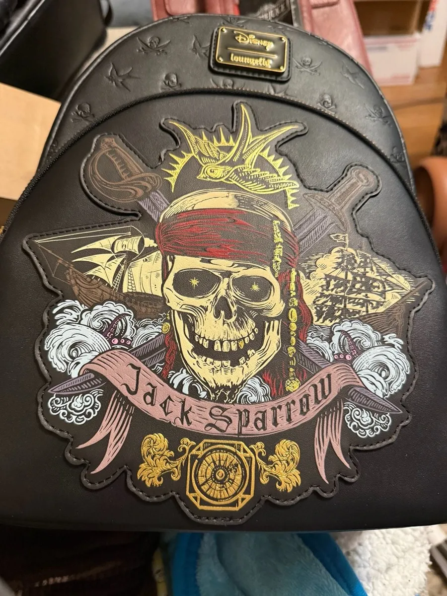 Disney Loungefly Pirates of the Caribbean Jack Sparrow Mini Backpack