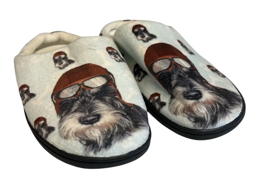 Plush Dog in leather flight cap Pattern Slip