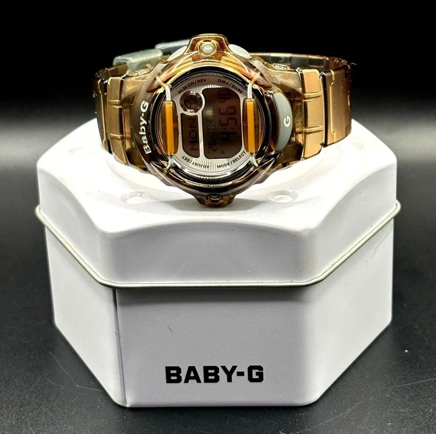 Casio Baby-G BG-169R Brown Translucent Digital Data Bank 200M Women’s Watch