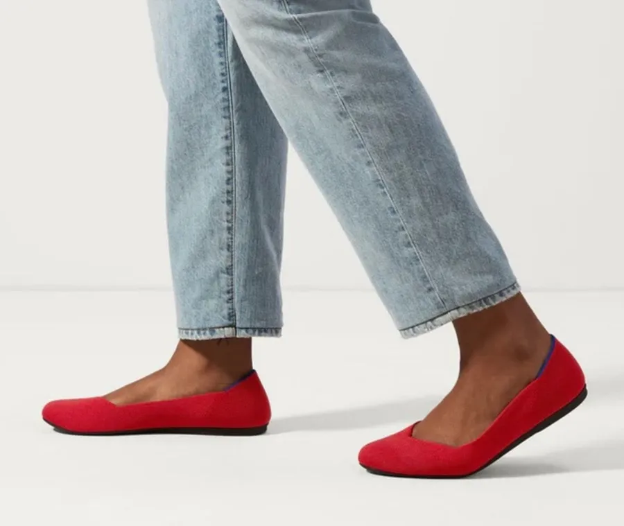 Rothy’s Red Round Toe Flats