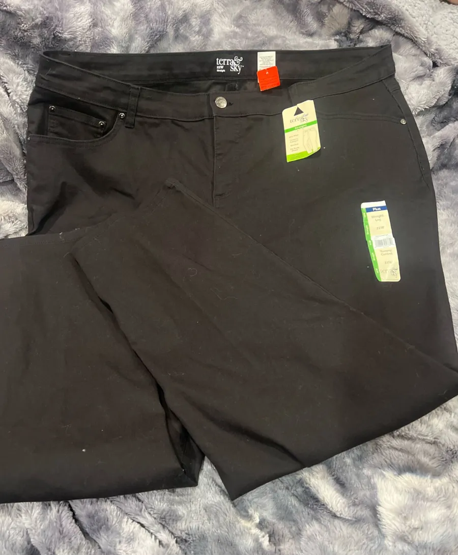 Terra & Sky Black Men's Jogger-Style Pants