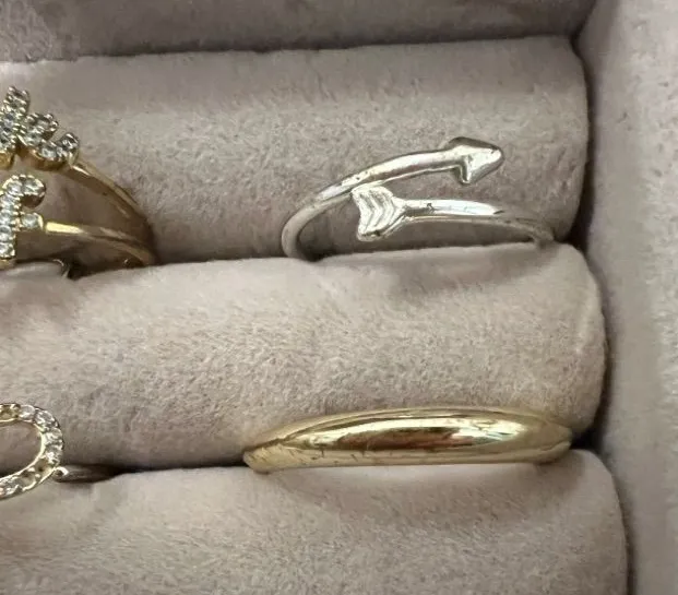 Classic Gold Tone Women's Wedding Band Ring