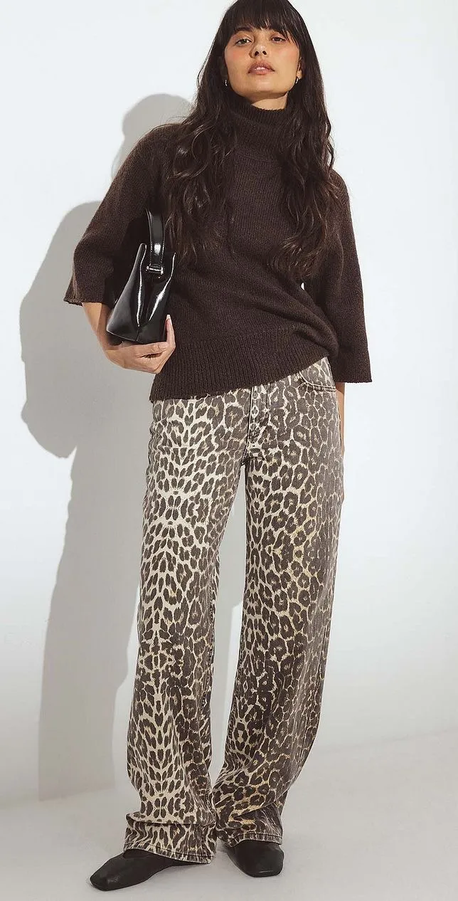 Leopard Print Jeans