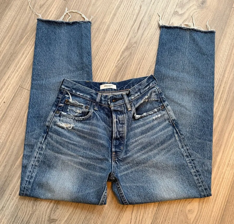 MOUSSY Vintage Jeans – 100% Cotton Blue Size 25