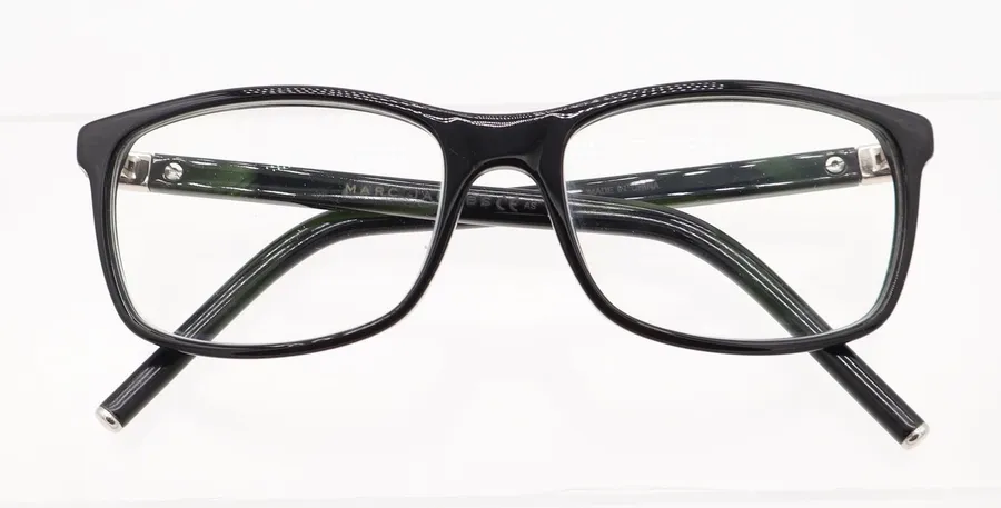 Marc Jacobs Eyeglasses Unisex N/A MARC 74 807 Black Rectangular Excellent