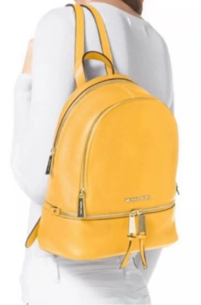 Michael Kors Yellow Backpack