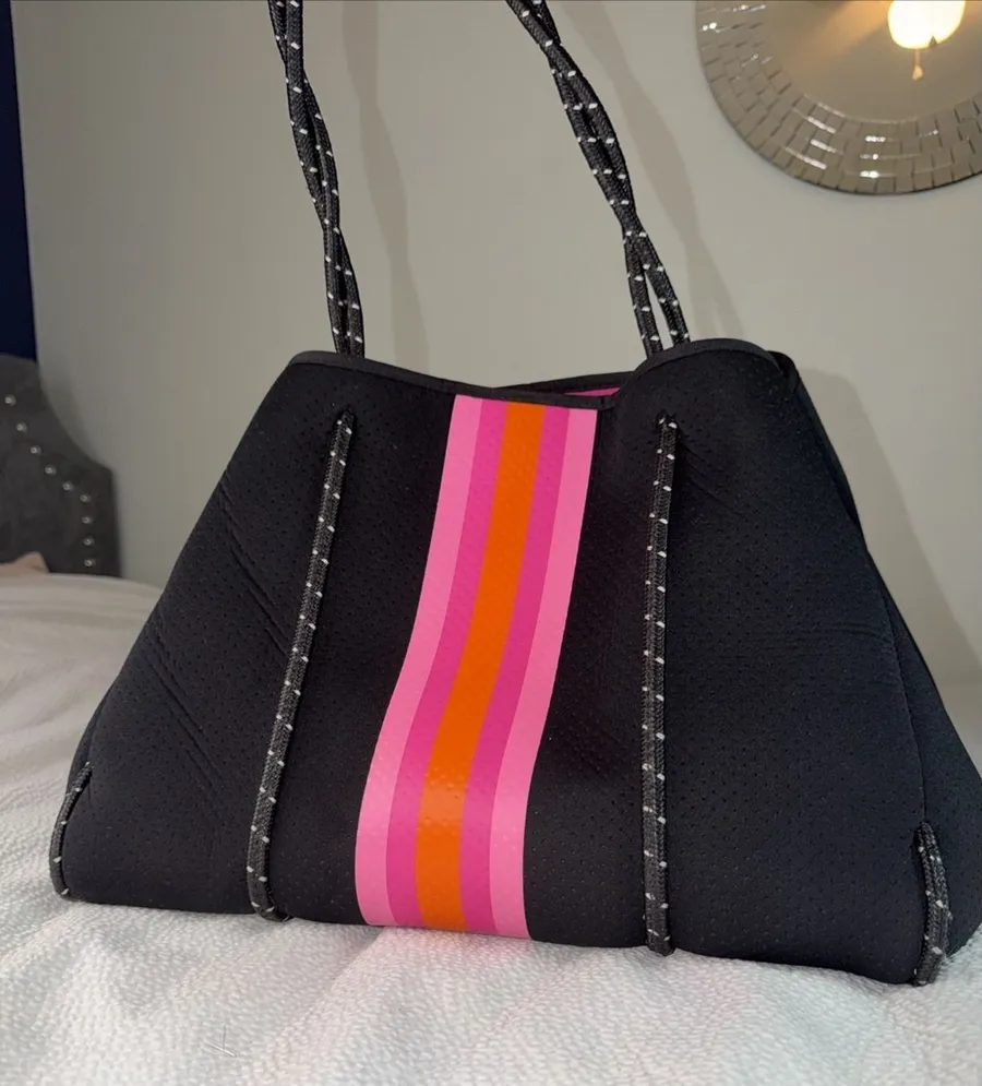 Large Neoprene Tote Bag Multipurpose Beach Bag with Inner Pocket for Women