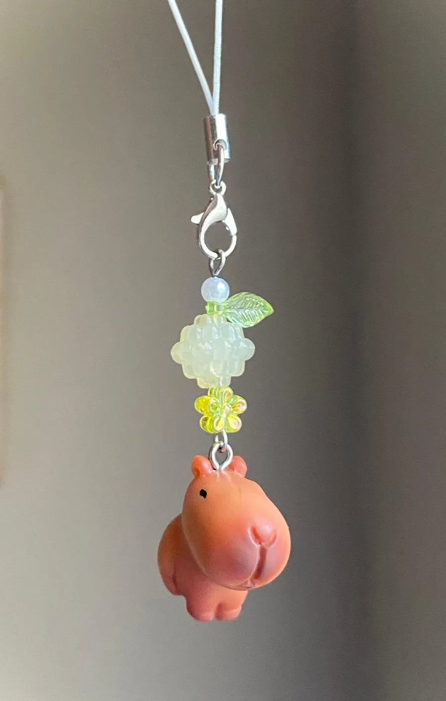 Kawaii cute funky y2k capybara phone charm/keychain/bag accessory/car display🌼🍃🌟