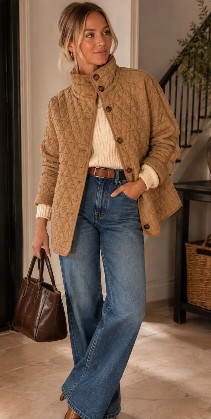 La Miel Quilted Button
