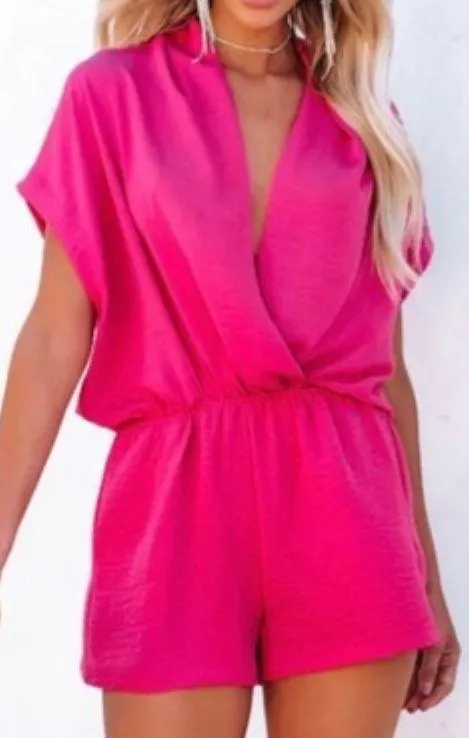Hot Pink Romper