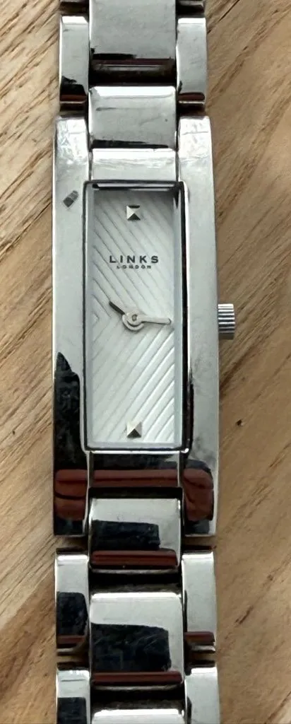Links of London Salene Ladies Luxury Watch Stainless Bracelet Case White Dial Silver