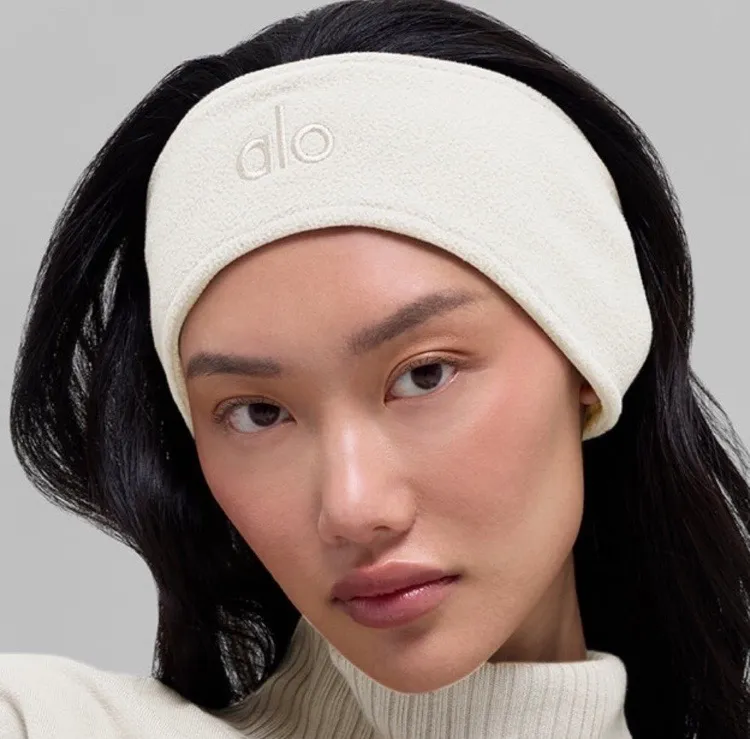 Alo Yoga Polar Fleece Ear Warmer Ivory