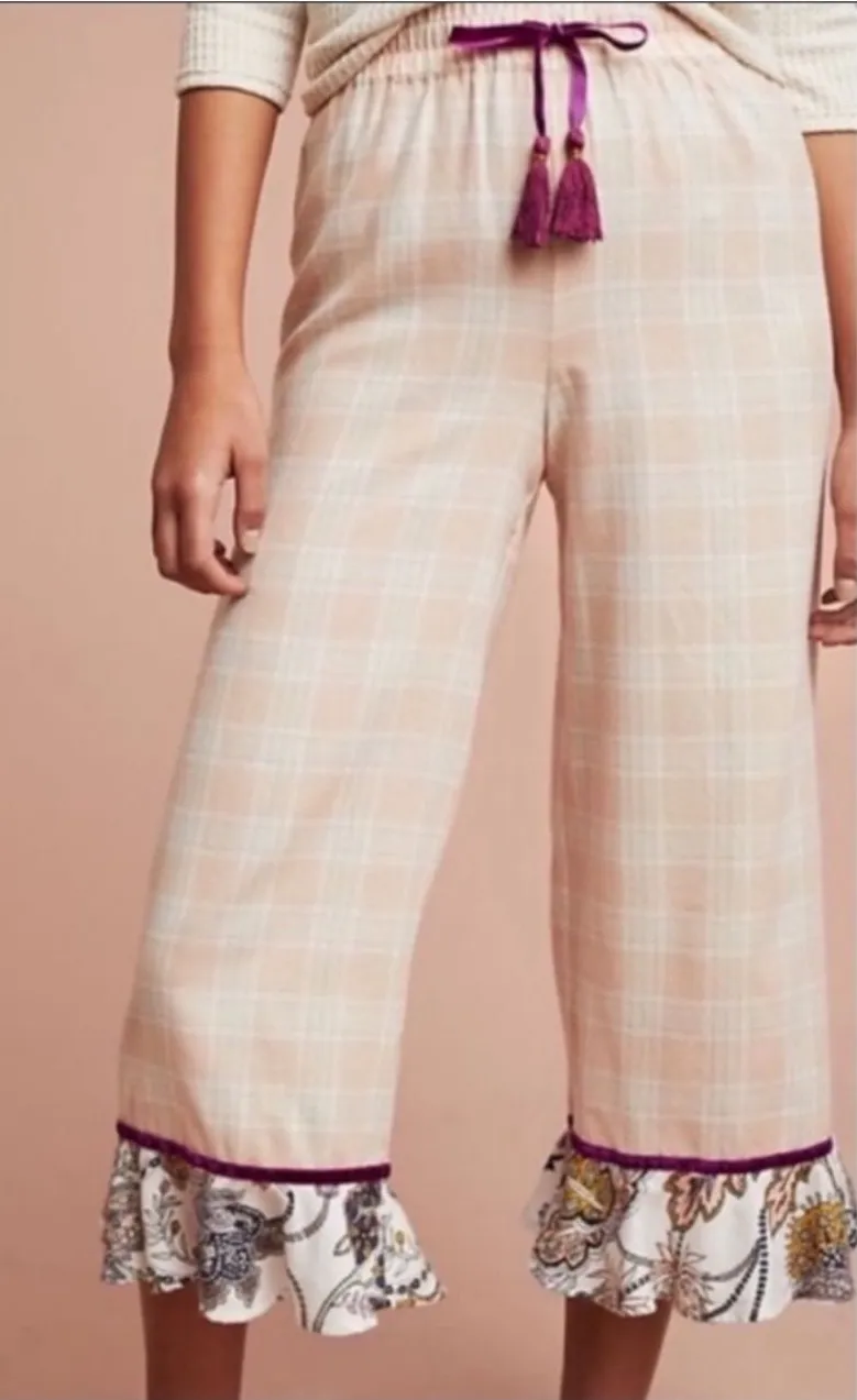 Anthropologie Floreat Patchwork Sleep Pants size Medium