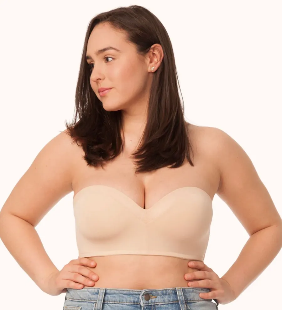 Lively Wireless Strapless Bra Tan Size 36 C