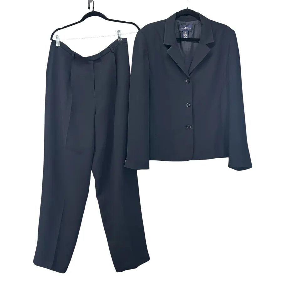 Andrea Viccaro Vintage Pants Suit Black 14