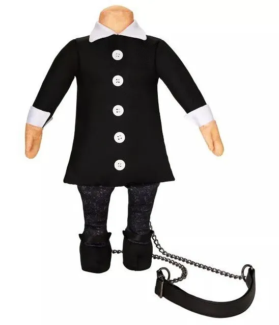 The Addams Family Wednesday Doll Crossbody Bag Unisex OS Black Novelty Goth MGM