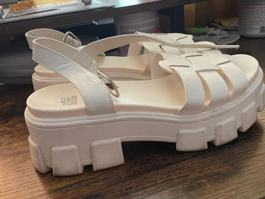 White Platform Sandals
