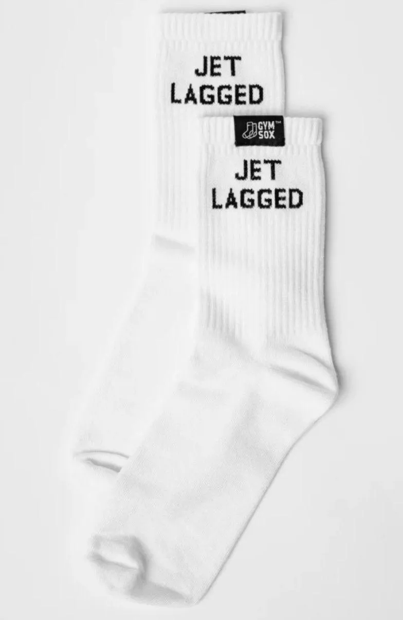 Jet Lagged Gym Sox White