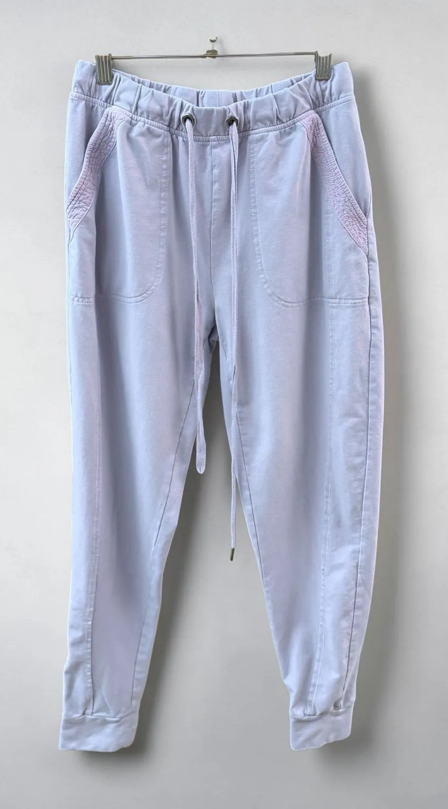 Saturday Sunday by Anthropologie Lavender Textured Trim Joggers, Size XS Purple