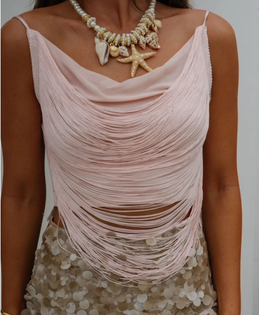 Fringe statement top