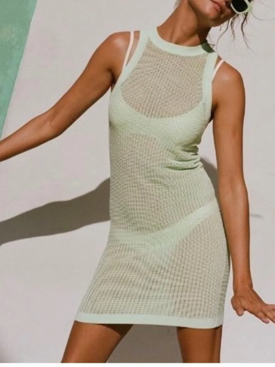 Solid & Striped Carson Coverup in Pistachio Green