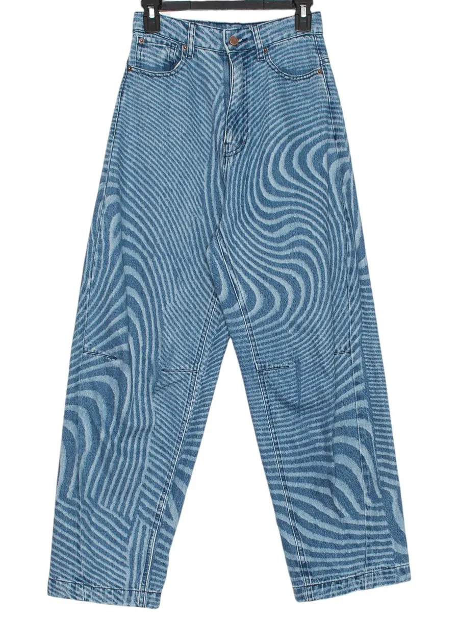 BDG Jeans Rih Extreme Baggy High Rise Y2K Streetwear Grunge 90s Indie Blue 25
