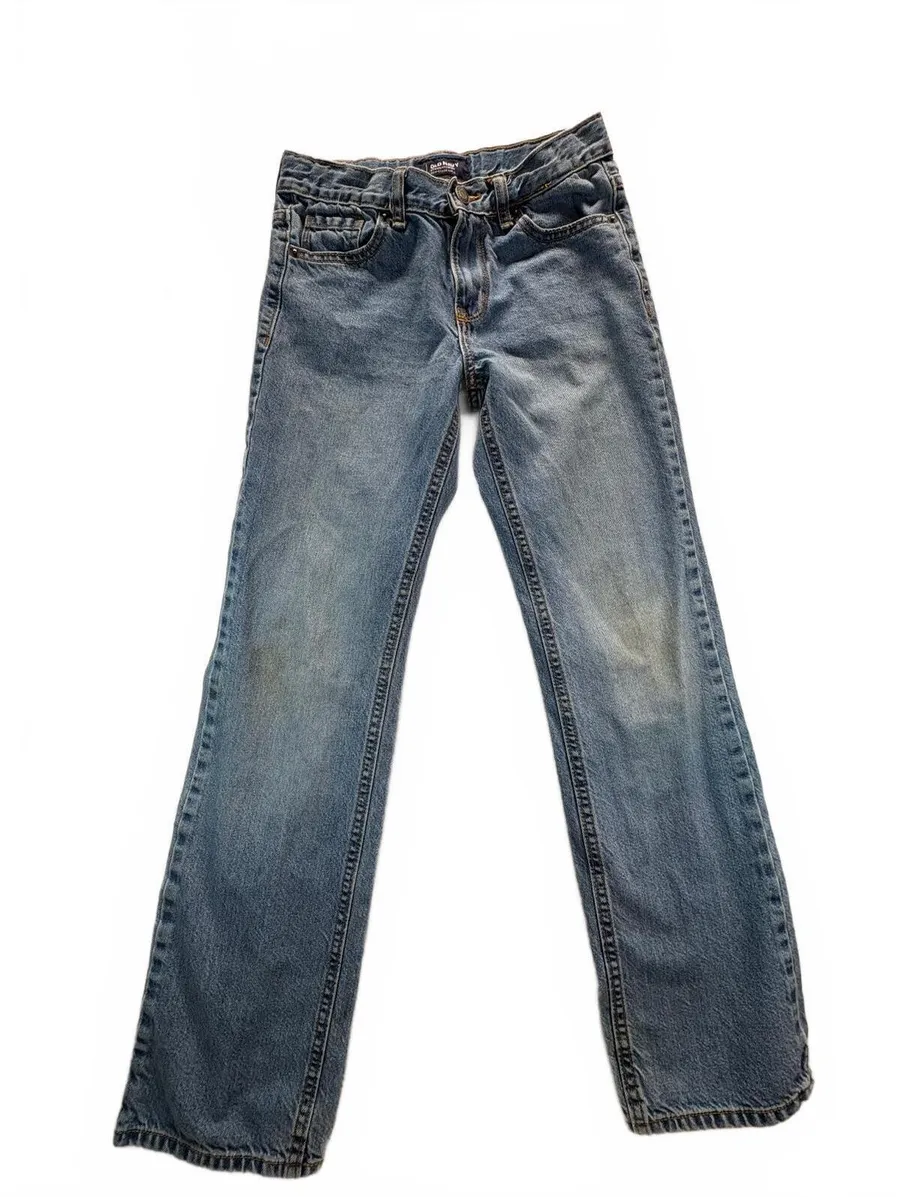 Old Navy Women’s Straight Leg Jeans Size 10 Light Wash 100% Cotton Denim