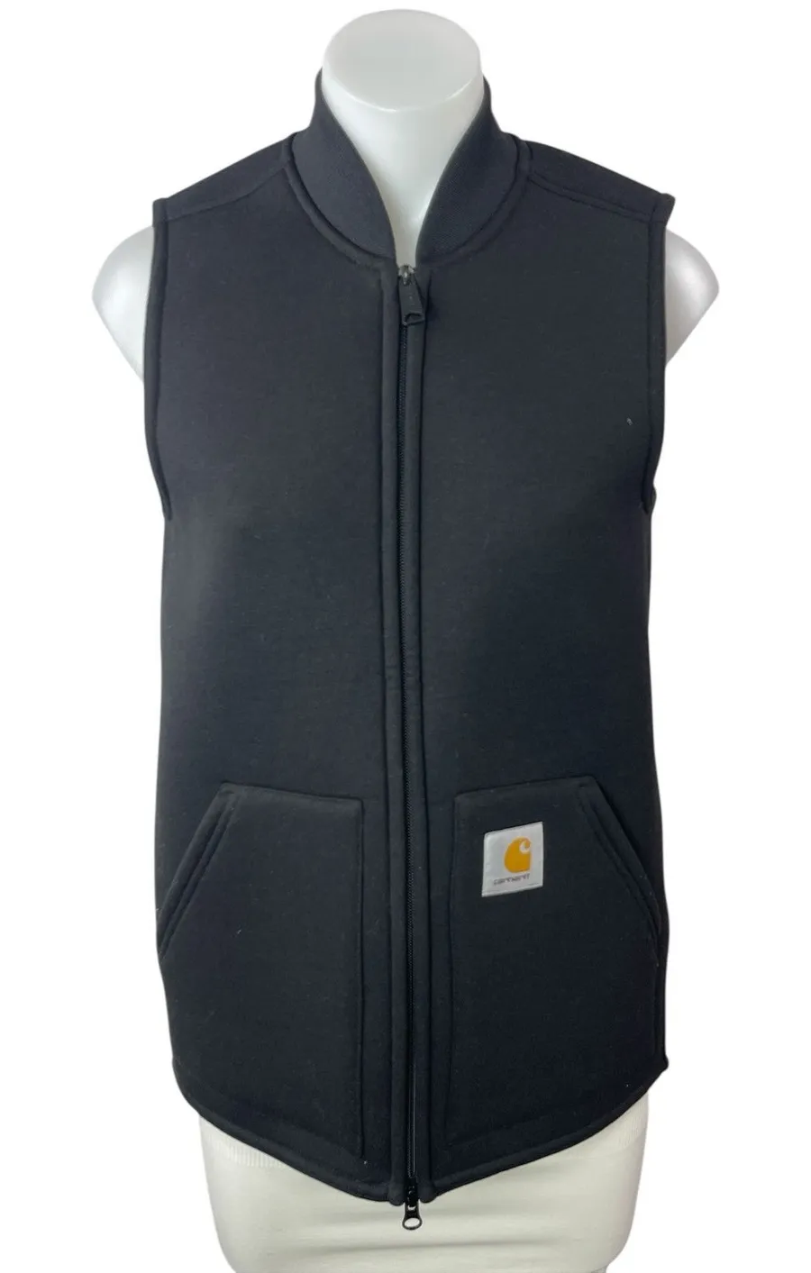 Carhartt Car-Lux Women's Dark Gray Fleece Full Zip Vest Coat Jacket Size XS